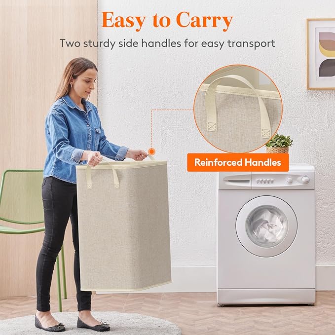 Lifewit 80L Large Tall Laundry Hamper, Collapsible Laundry Basket