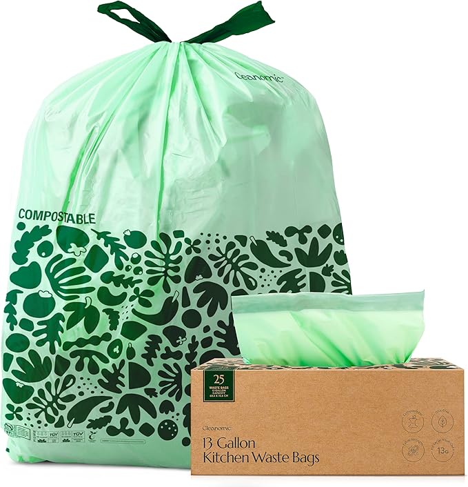 Cleanomic Compostable* Trash Bags