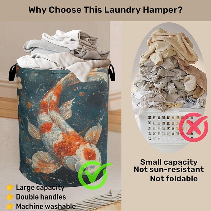 Japanese Style Fish Laundry Basket