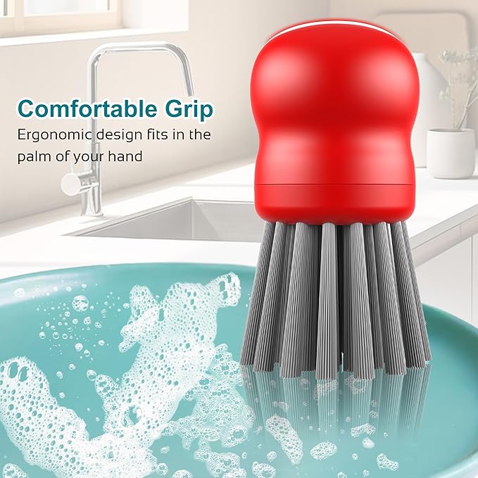 Mini Dish Brush for Cleaning Chicken Shredder, Palm Brush Dish Scrubber