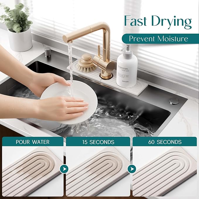 Kitchen Sink Faucet Mat