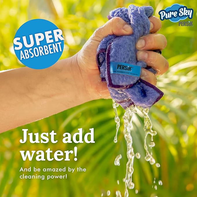 Pure-Sky Magic Deep Clean Cleaning Cloth – JUST ADD Water No Detergents Needed