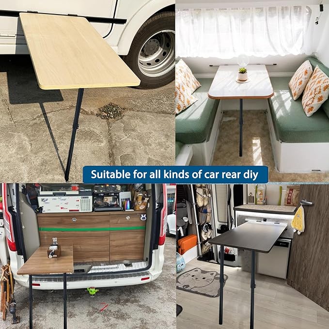 Benbuoo Foldable Aluminum Alloy Table Legs, 22-34" Adjustable Height, DIY