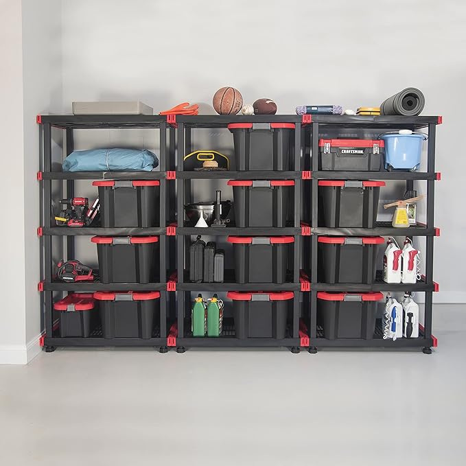 CX Craftsman 5-Tier Highly Durable Storage Rack, 5 Shelves That Support up to 200lbs/shelf, Organization and Storage, Weather-Resistant Design, Easy Assembly, American Made (72.3”H x 40”W x 24”D)
