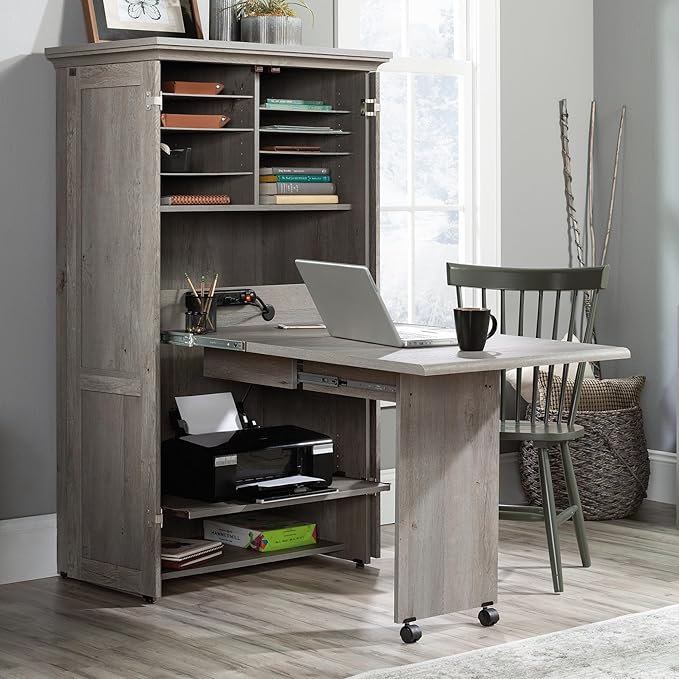 Sauder Miscellaneous Storage Craft & Sewing Armoire, L: 35.112" x W: 21.81" x