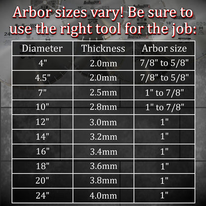 Archer Pro 16" in. General Purpose Diamond Saw Blades for Fast Cutting Concrete, Stone, Masonry, Pavers, Bricks, Blocks
