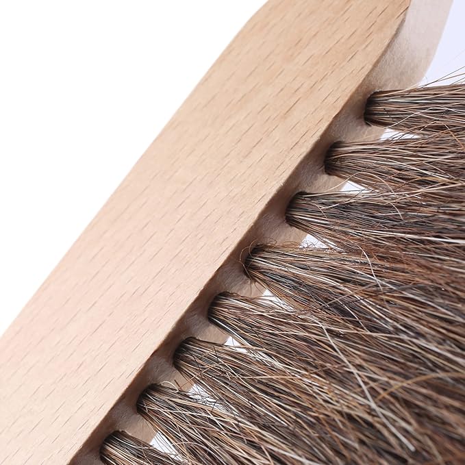 ALVIN 2342 Comfort Curve Dusting Brush, 100% Horsehair and Wood Handle