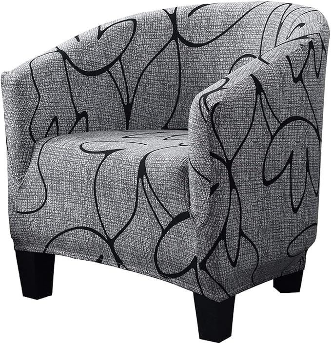 SearchI Club Chair Slipcover Stretch Barrel Chair Covers Printed Tub Chair