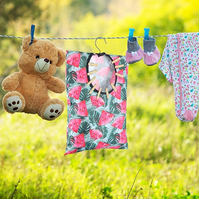 2 Pcs Watermelon Clothespin Bag