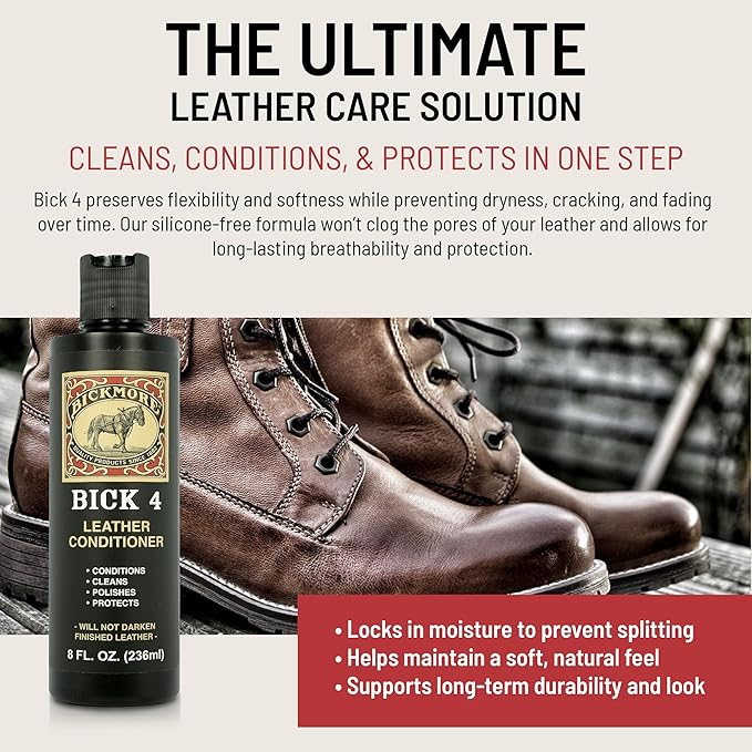 Bickmore Bick 4 Leather Conditioner and Leather Cleaner 2 oz