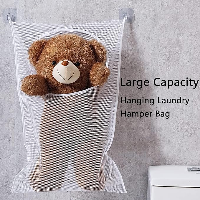 Hanging Laundry Hamper Bag, 2 Pack Over The Door Hanging Laundry Bag, 30 x 20