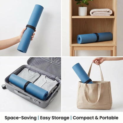 SooDbrea Mini Yoga Mat, Warrior-like Grip,Non-Slip,Alignment System,Head,Knee and Elbow Pad,Meditation Mat,Abdominal wheel pad,Portable