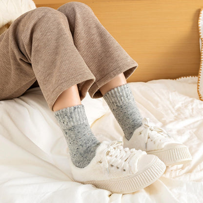 Pleneal Wool Socks for Women - 5 Pairs Womens Winter Wool Socks, Warm Winter Sock for Women Men Vintage Crew Sock Casual