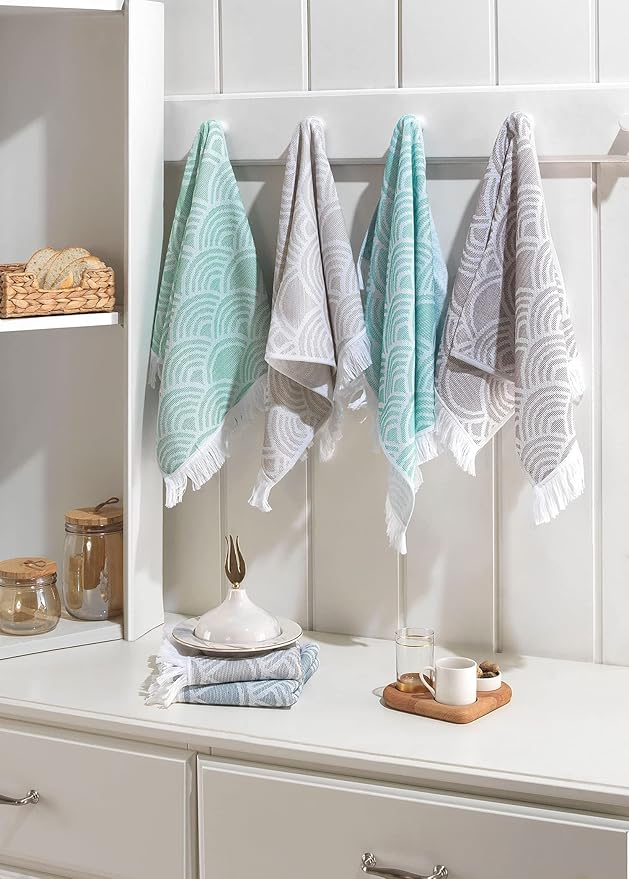 sea me at home Hand Towels for Bathroom, Cotton Kitchen Hand Towels, 100%