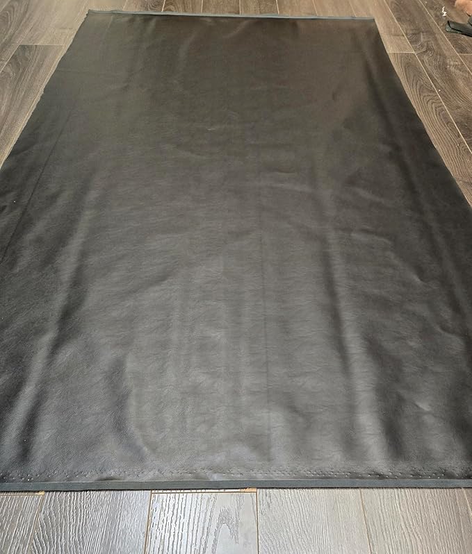 NAT Leathers | Black Soft Faux Vegan Leather PU | 3 Yard Cut by the Yard |