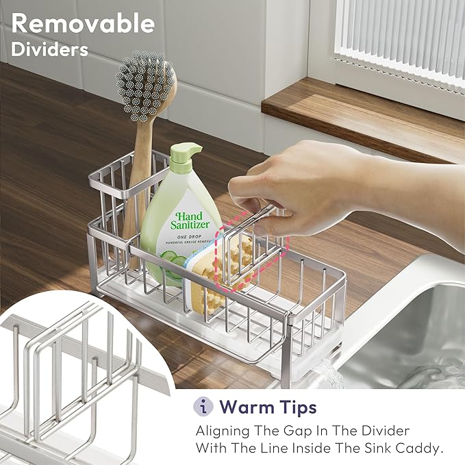 SWTYMIKI Sponge Holder for Kitchen Sink
