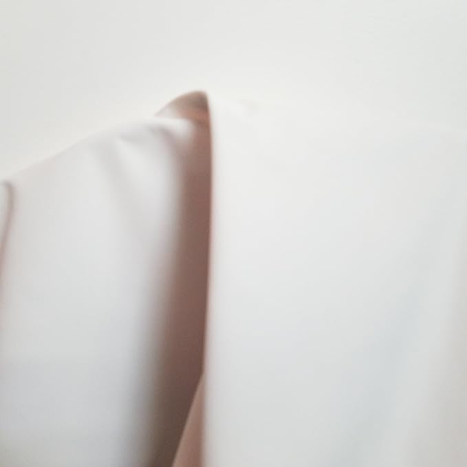 White Soft Faux Vegan PU {Peta Approved Vegan} Leather by The Yard Synthetic