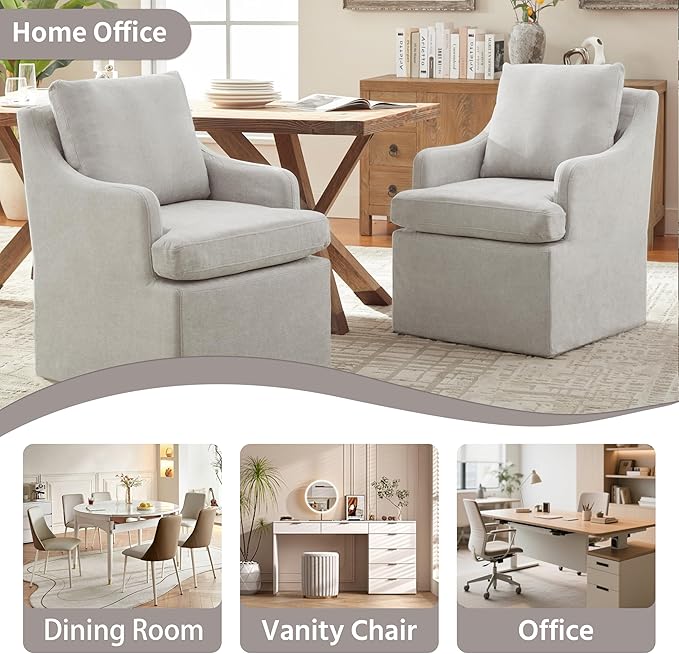 VKNOW Upholstered Dining Chairs, Modern Kitchen Chairs Dinner Chairs