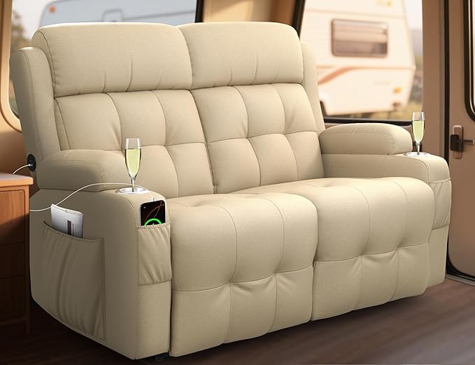 RV Loveseat Recliner Sofa, Wall Hugger Recliners