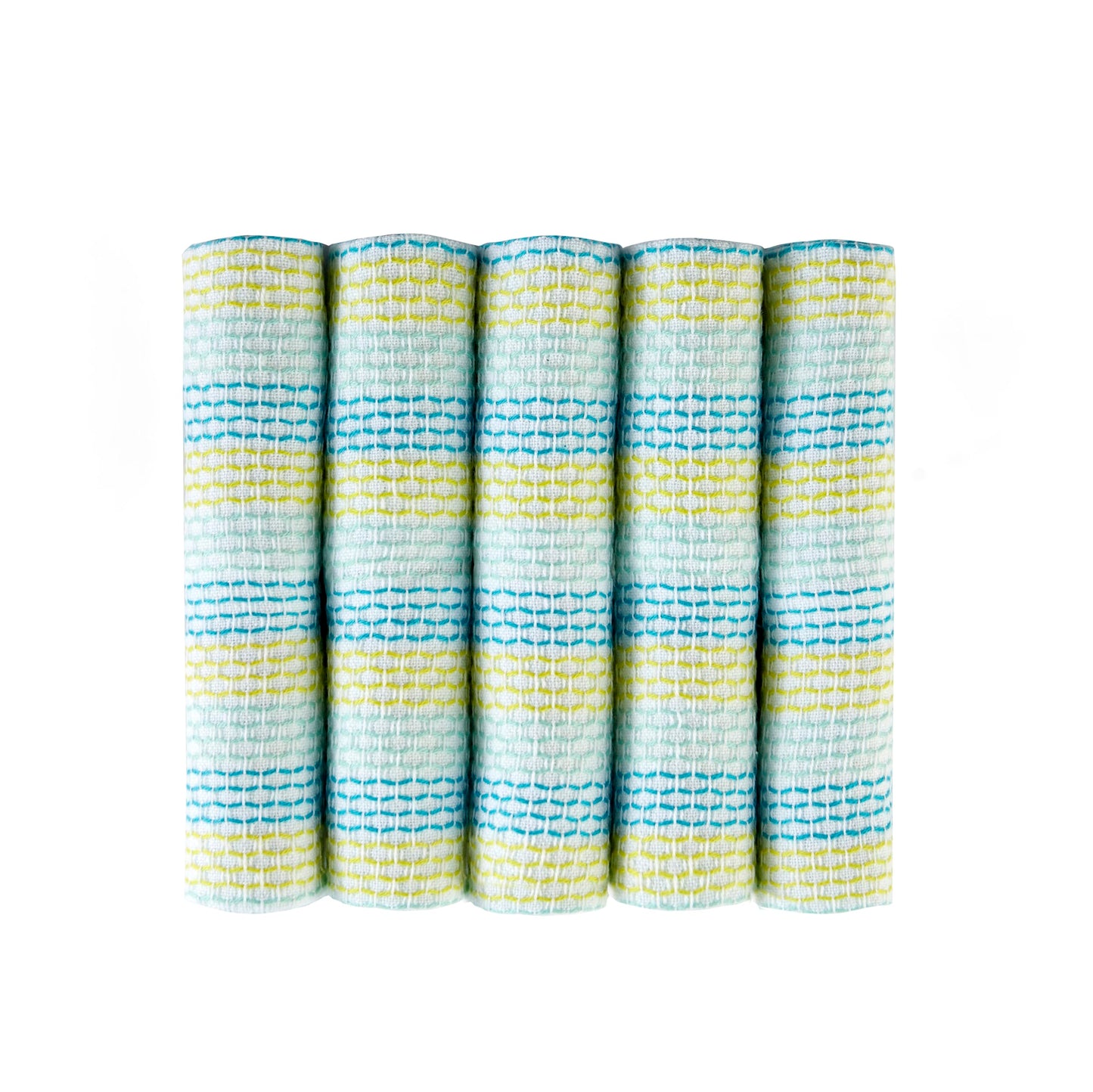 Full Circle Tidy 100% Organic Cotton Dish Cloths, Set of 3, Multicolored