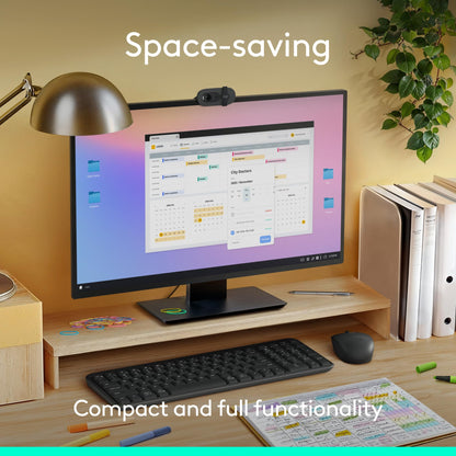 Logitech K250 Bluetooth Keyboard with Numpad, Easy Connectivity, Compact Wireless Keyboard Made with Recycled Plastic, Spill-Resistant, Comfortable Keys - Windows/MacOS - Graphite