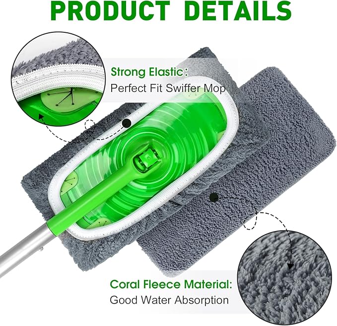 Reusable Mop Pads Compatible