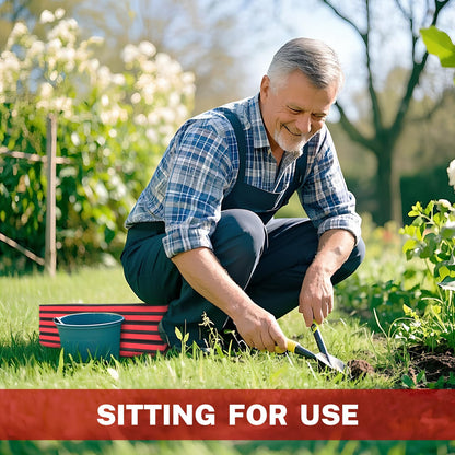 TOMMARS Heavy Duty Foldable Kneeling Pad 44.88", Thick Foam Work Mat with Handle & Tool Pockets, 5-Fold Mechanic Kneeling Pad Waterproof Non-Slip for Garage, Automotive Repair & Workshop