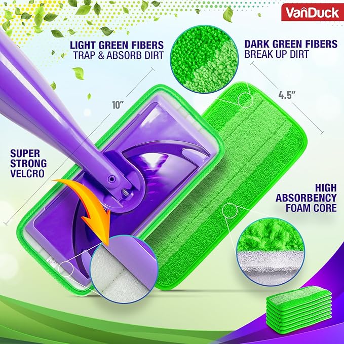 VanDuck Reusable Mop Pads Compatible