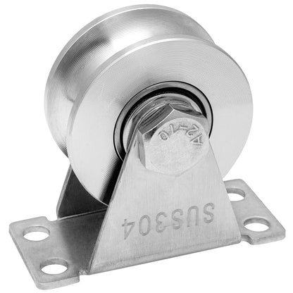 SHINICO Cable Pulley Wheel Stainless Steel, Duplex Bearings, Rope Pulley for Pulley System, Gym Equipment, Sliding Gate, 1 Pack
