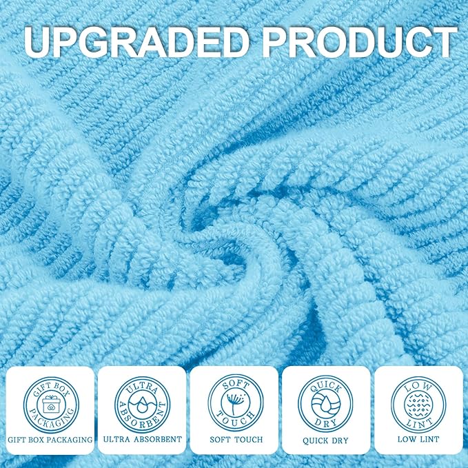 VOOVA & MOVAS Blue Washcloths
