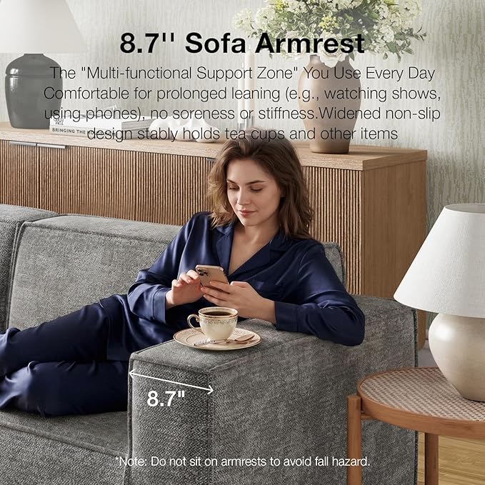 Novilla Modular Sectional Sofa, No Assembly Cloud Sectional Couch