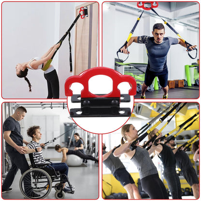 Resistance Band Wall Anchors,Workout Wall Mount Anchor,Band Wall Mounts Gym Anchor,Band Hooks, Space-Saving Wall-Mounted Clip for Home Gym Workouts,for Strength Training,Fitness,Physical Therapy