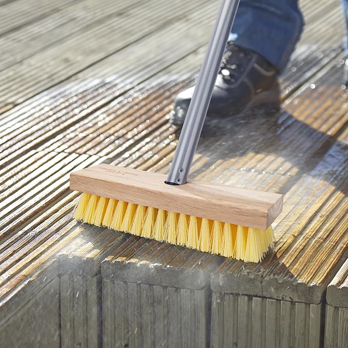 Floor Scrubber Brush with Long Handle