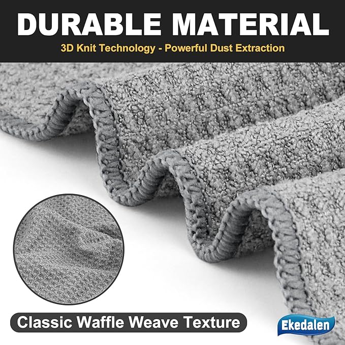 Microfiber Cleaning Cloth Waffle Weave