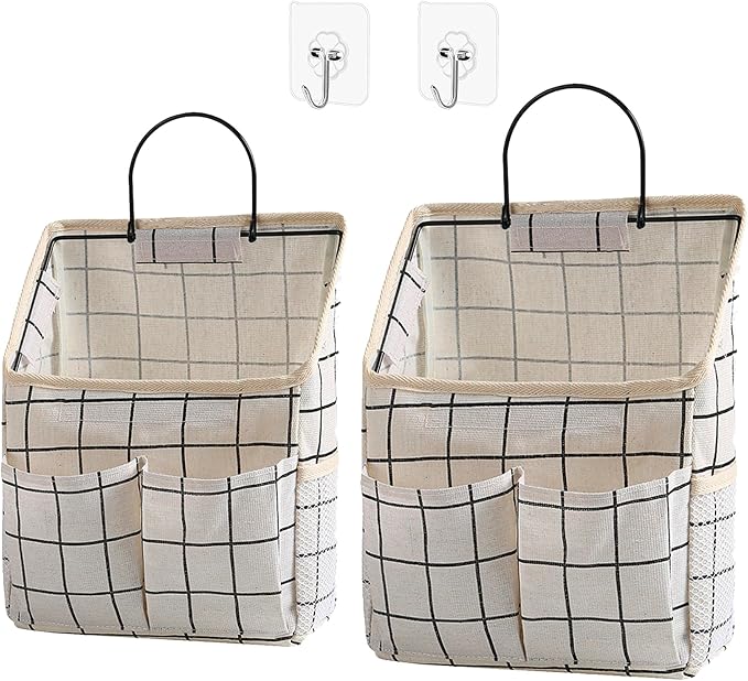 2 Pack Wall Hanging Storage Bags, Organizer