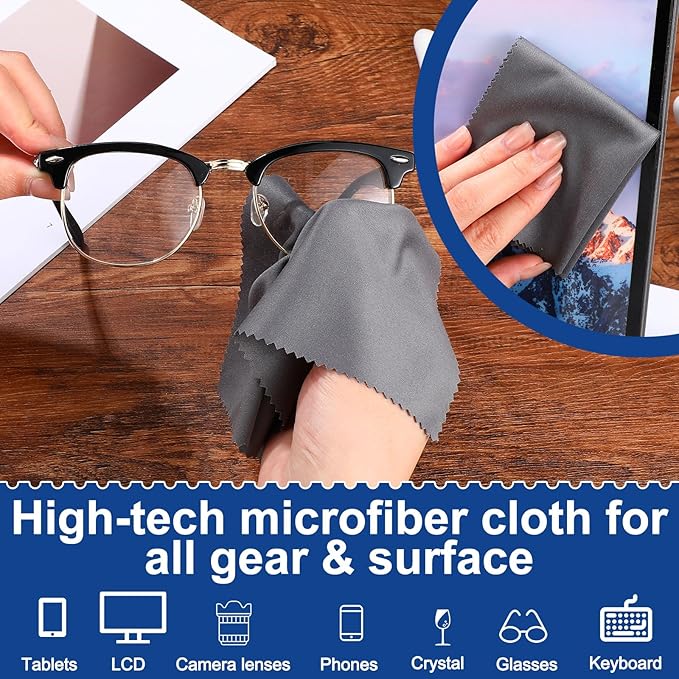 Frienda 50 Pcs Microfiber Cleaning Cloth