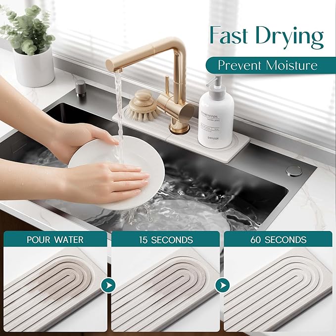Faucet Mat for Kitchen Sink