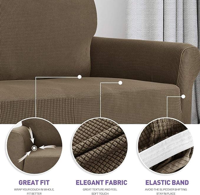 ZNSAYOTX Super Stretch Couch Cover Universal Sofa Covers