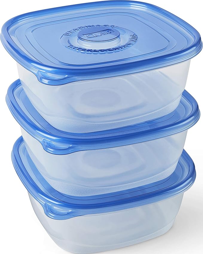 Glad Family Size Food Storage Containers, XL Square