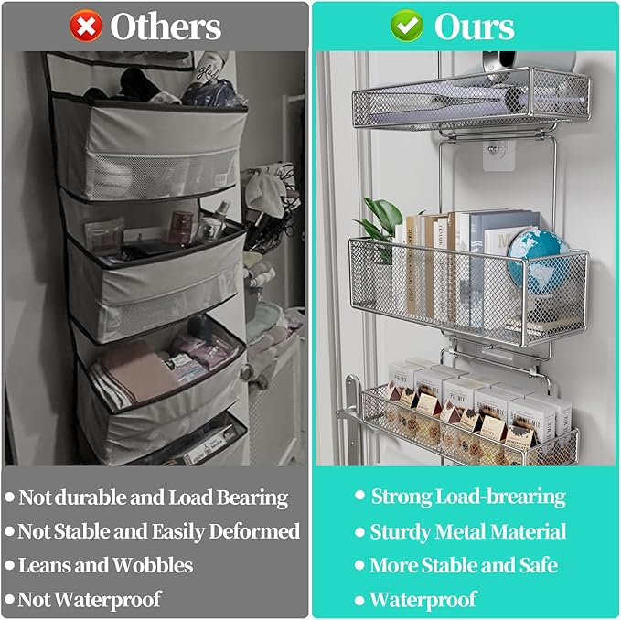 HapiRm Over Door Organizer Storage