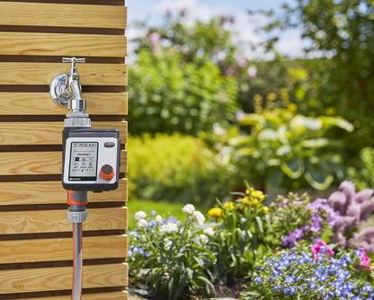 Gardena Watering Control Master: Automatic and time-saving watering, 6 schedules, LCD display, Water Now function, Safe-Stop (1892-20)