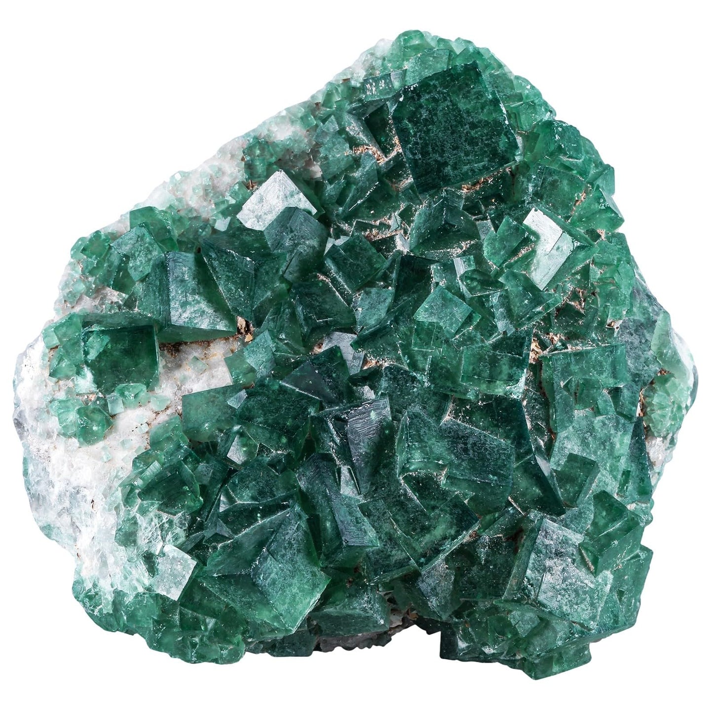 Sportmusies Natural Green Fluorite Crystal Cluster Mineral Specimen Decoration for Home Office, Raw Stone for Healing Meditation Yoga, 1.97-6.3 inches