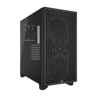 CORSAIR 3000D AIRFLOW Mid-Tower PC Case – 3-Pin Fans – Four-Slot GPU Support – Fits up to 8x 120mm Fans – High-Airflow Design – Black