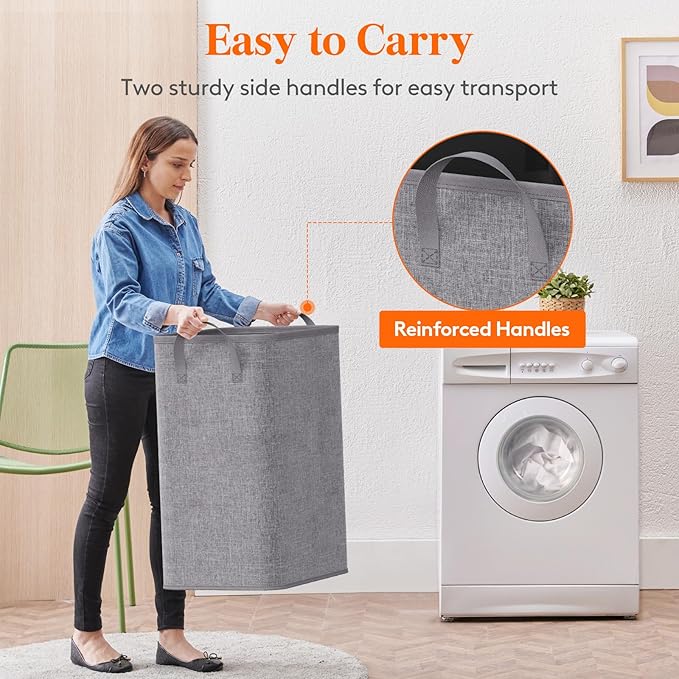 Lifewit 80L Large Tall Laundry Hamper, Collapsible Laundry Basket