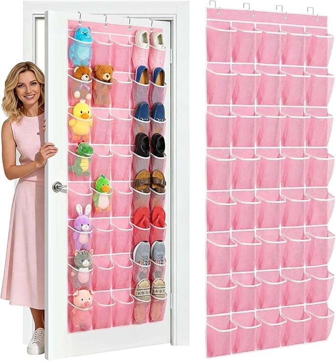 40-Pocket Over the Door Shoe Organizer