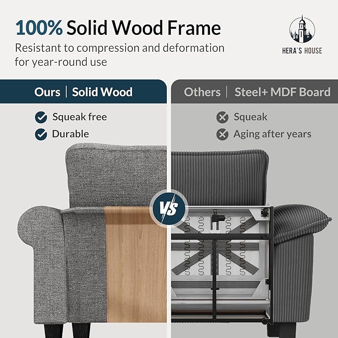 HERA'S HOUSE 3 Pieces Modular Sectional Sofa Sets, Oversized Couch Set