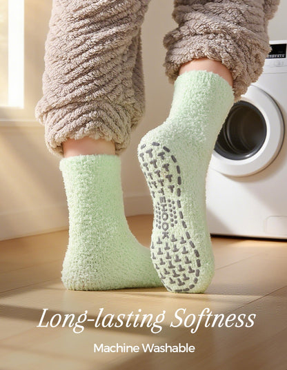 TEHOOK Warm & Cozy Valentines Gifts for Women, Fluffy Fuzzy Plush Sleeping Slipper Socks - Soft Warm Fabric