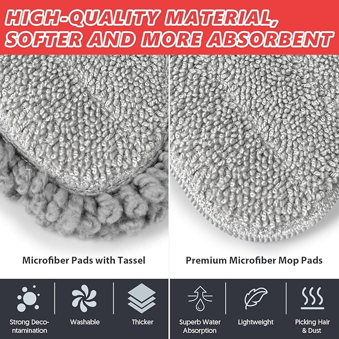 HOMTOYOU Microfiber Hardwood Floor Mop: Dust Spray Mops