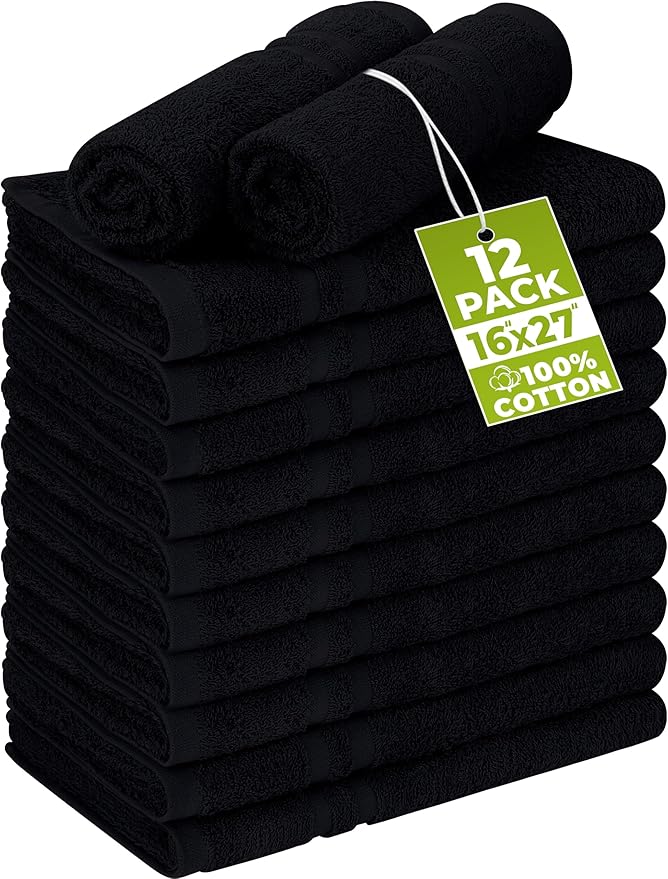 Utopia Towels Cotton Bleach Proof Salon Towel 16 by 27 inches, Bleach Safe Gym