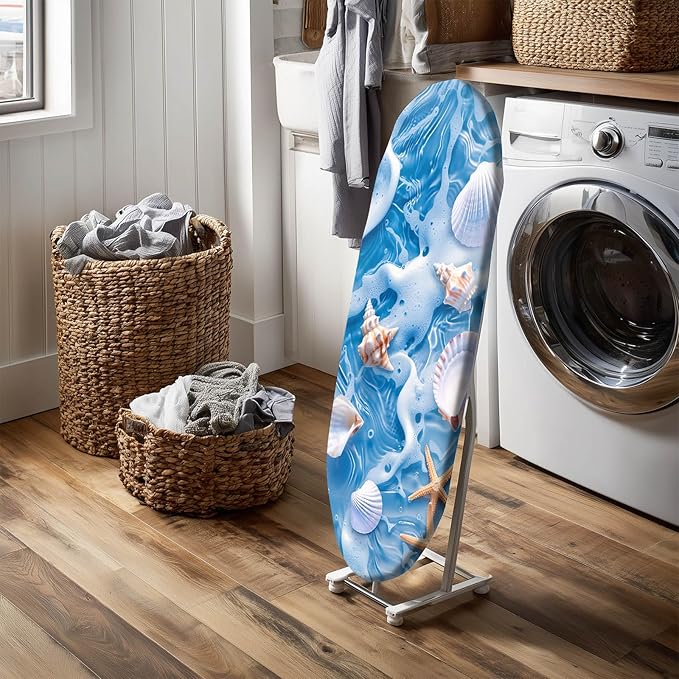 Summer Ocean Shell Ironing Board Cover Stretch Fabric